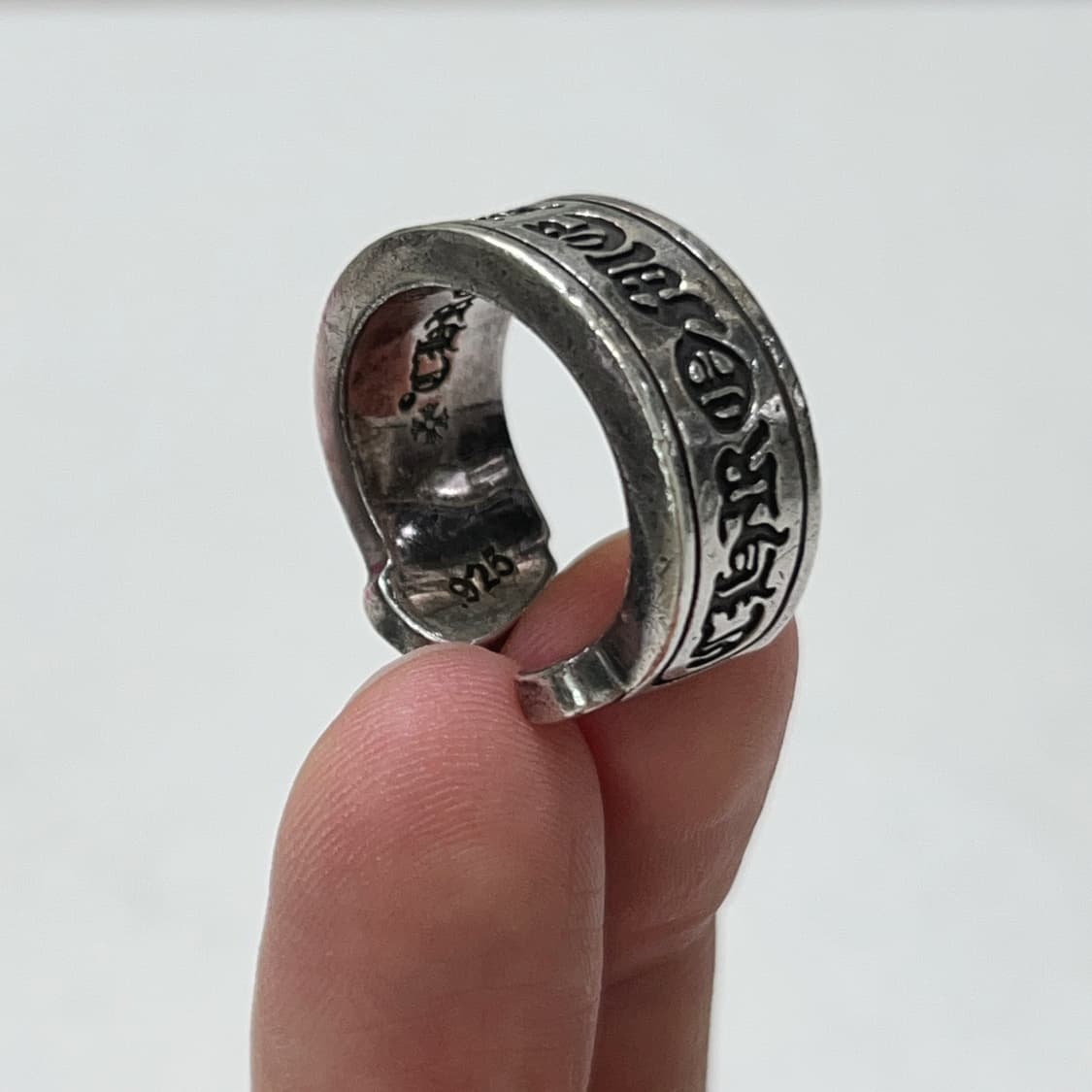 크롬하츠 스크롤라벨링 라지 (말발굽링) 상품이미지2