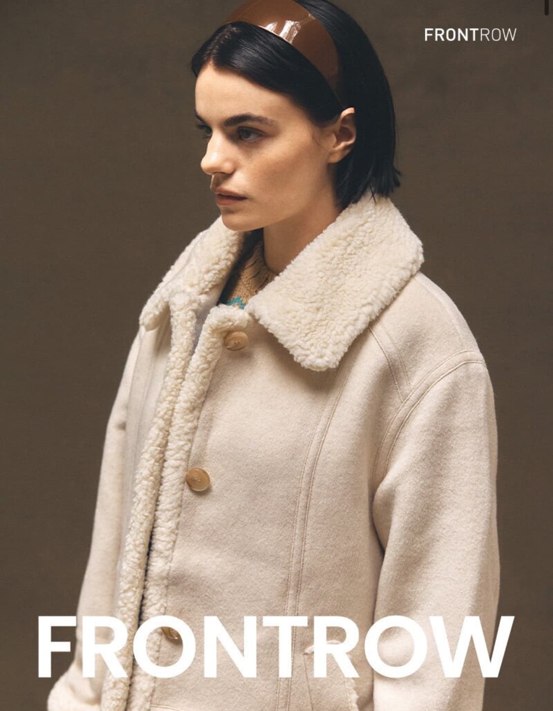 프론트로우 Wool Shearling Half coat(M size) 상품이미지2