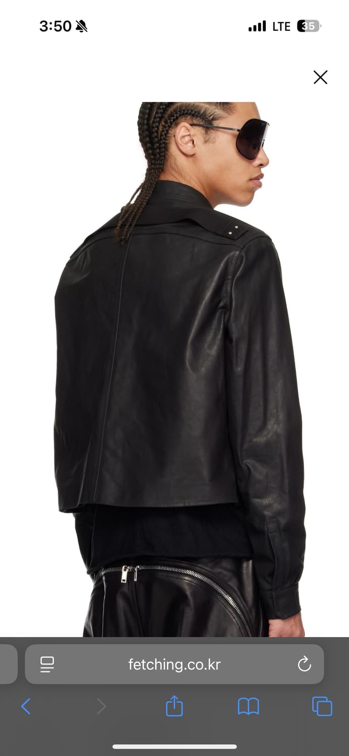 52) 릭오웬스 엘리스 가죽자켓 상품이미지3