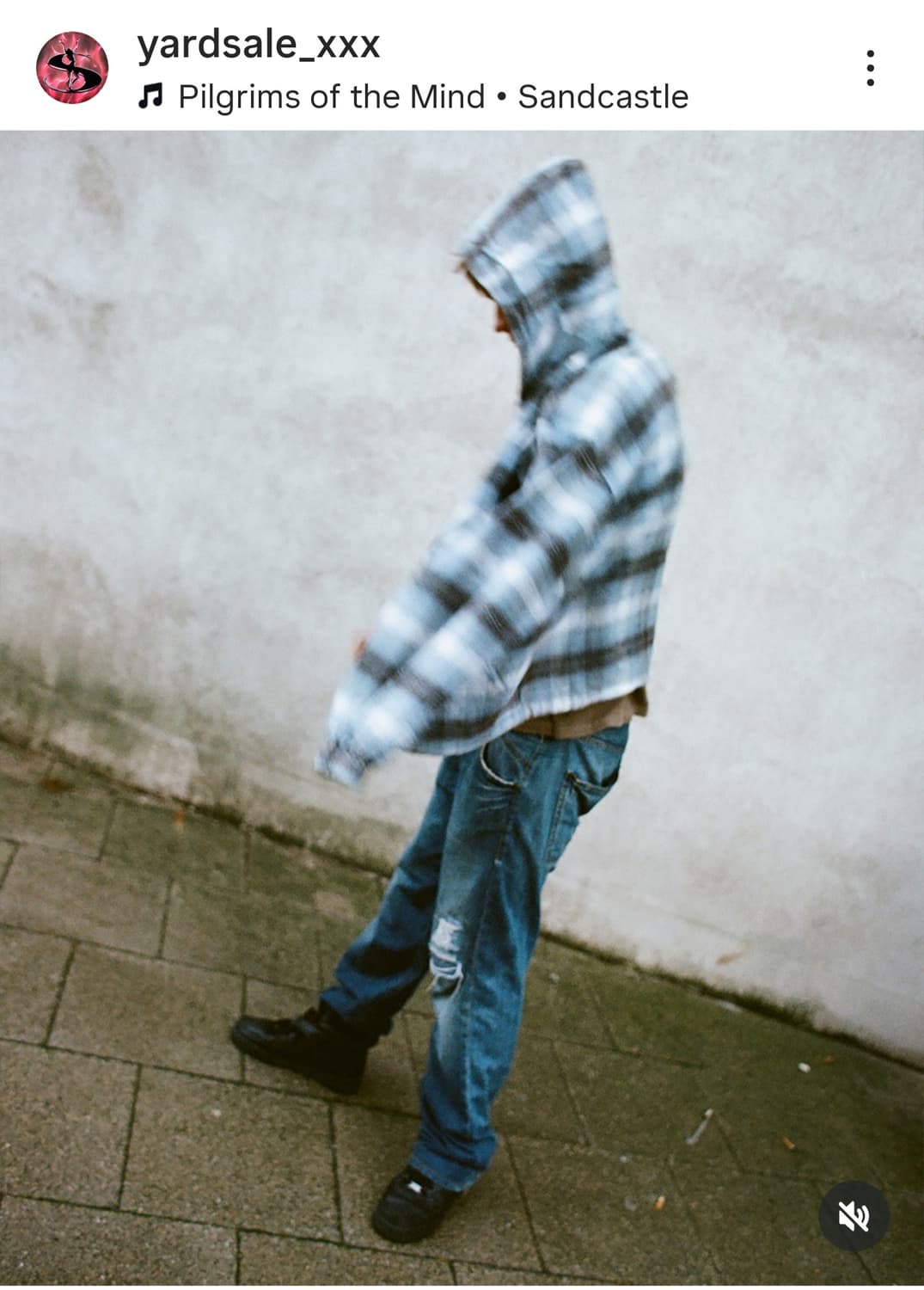 Yardsale 타탄 후드 집업 xl 상품이미지3