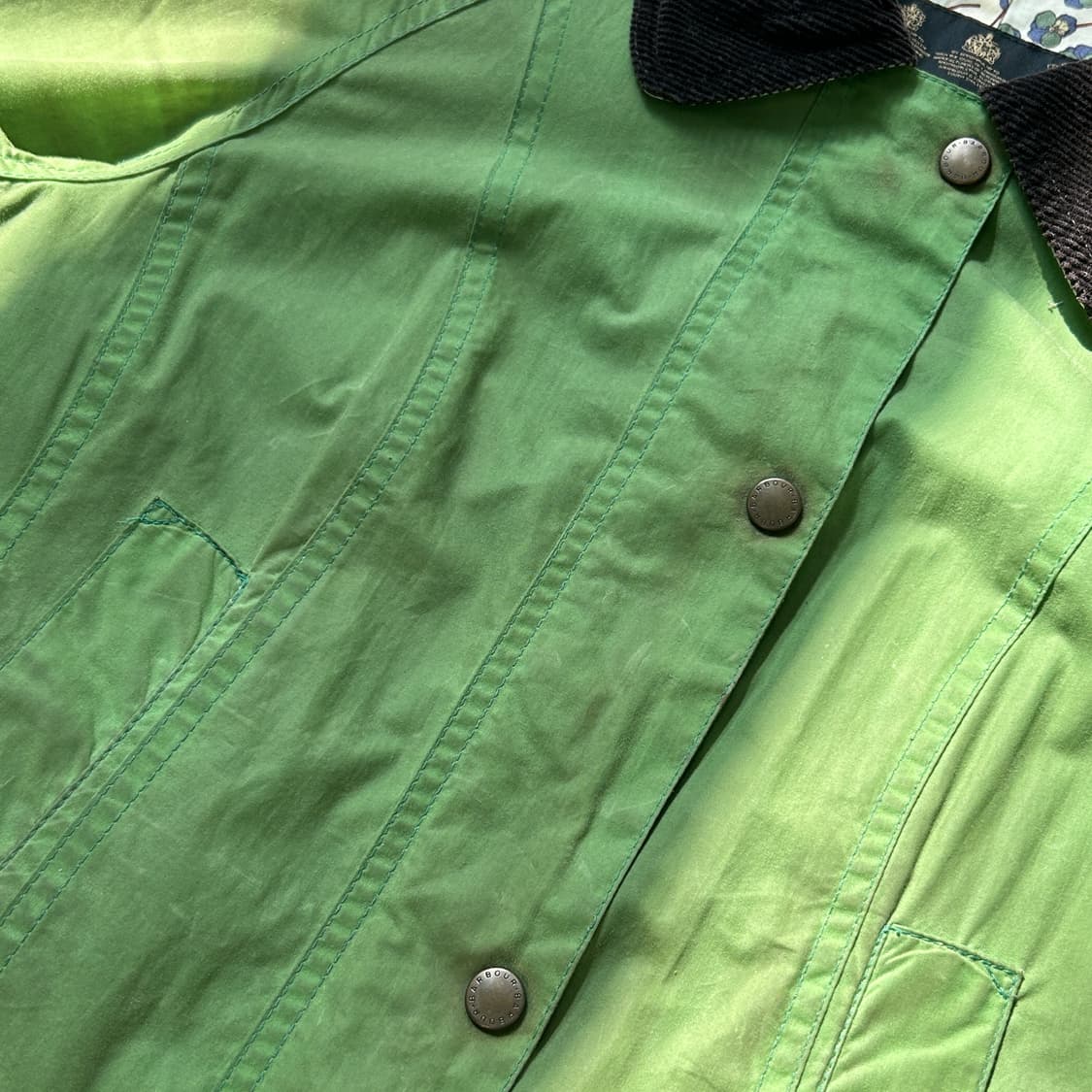 바버 코듀로이 카라 패턴 자켓 상품이미지5