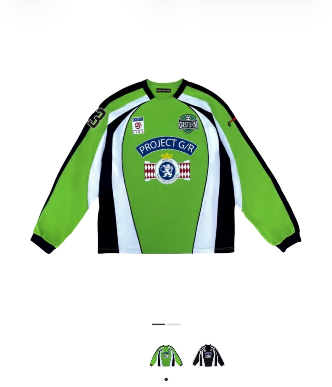 1사이즈) 프로젝트gr 풋볼 저지 상품이미지1