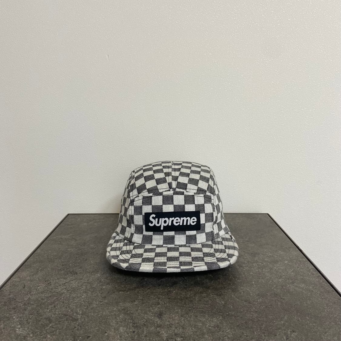 (OS) 슈프림 박스로고 캠프캡 모자 체커보드 상품이미지1