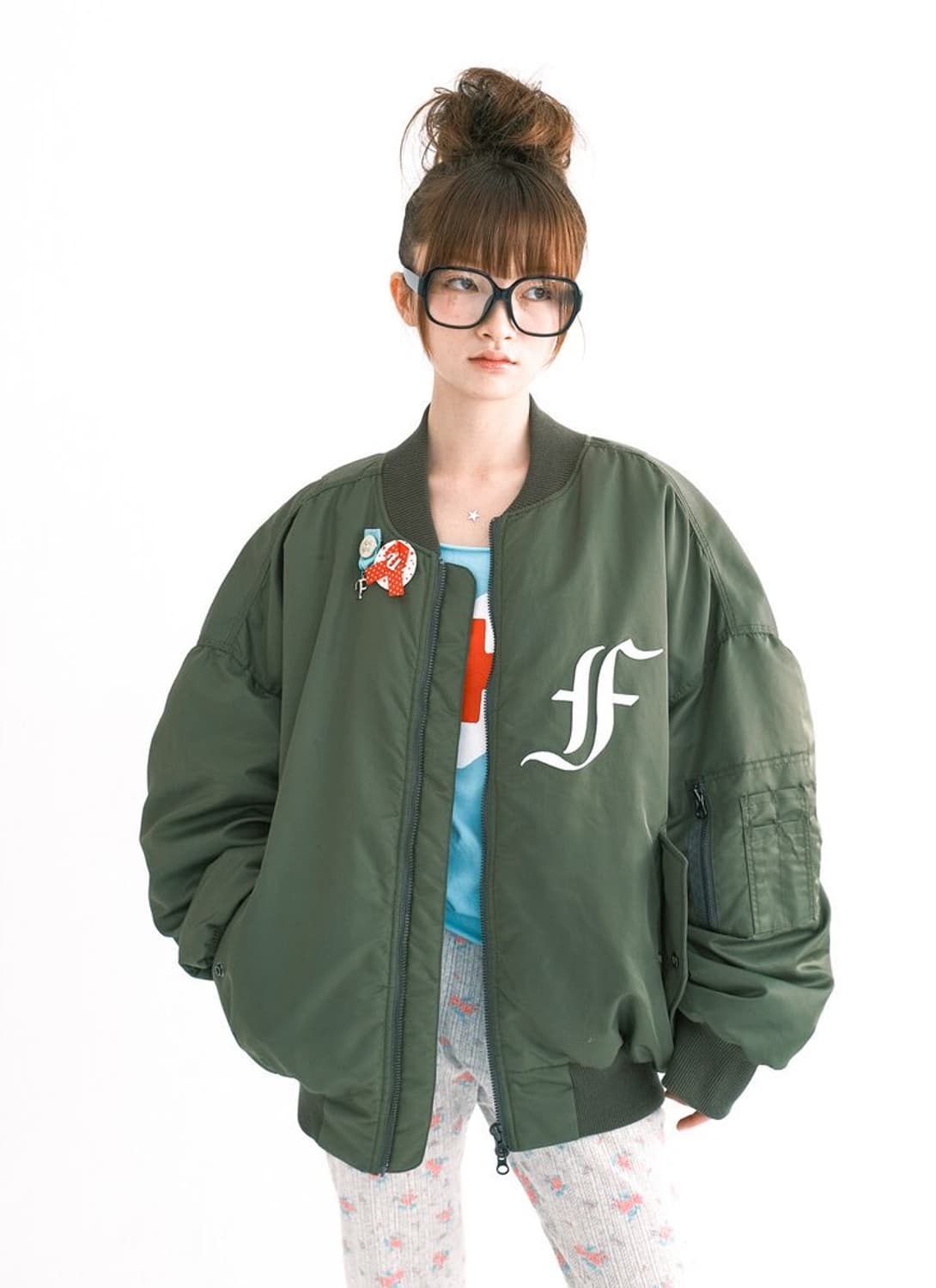 샵페어리 봄버자켓 카키 구해요  상품이미지1