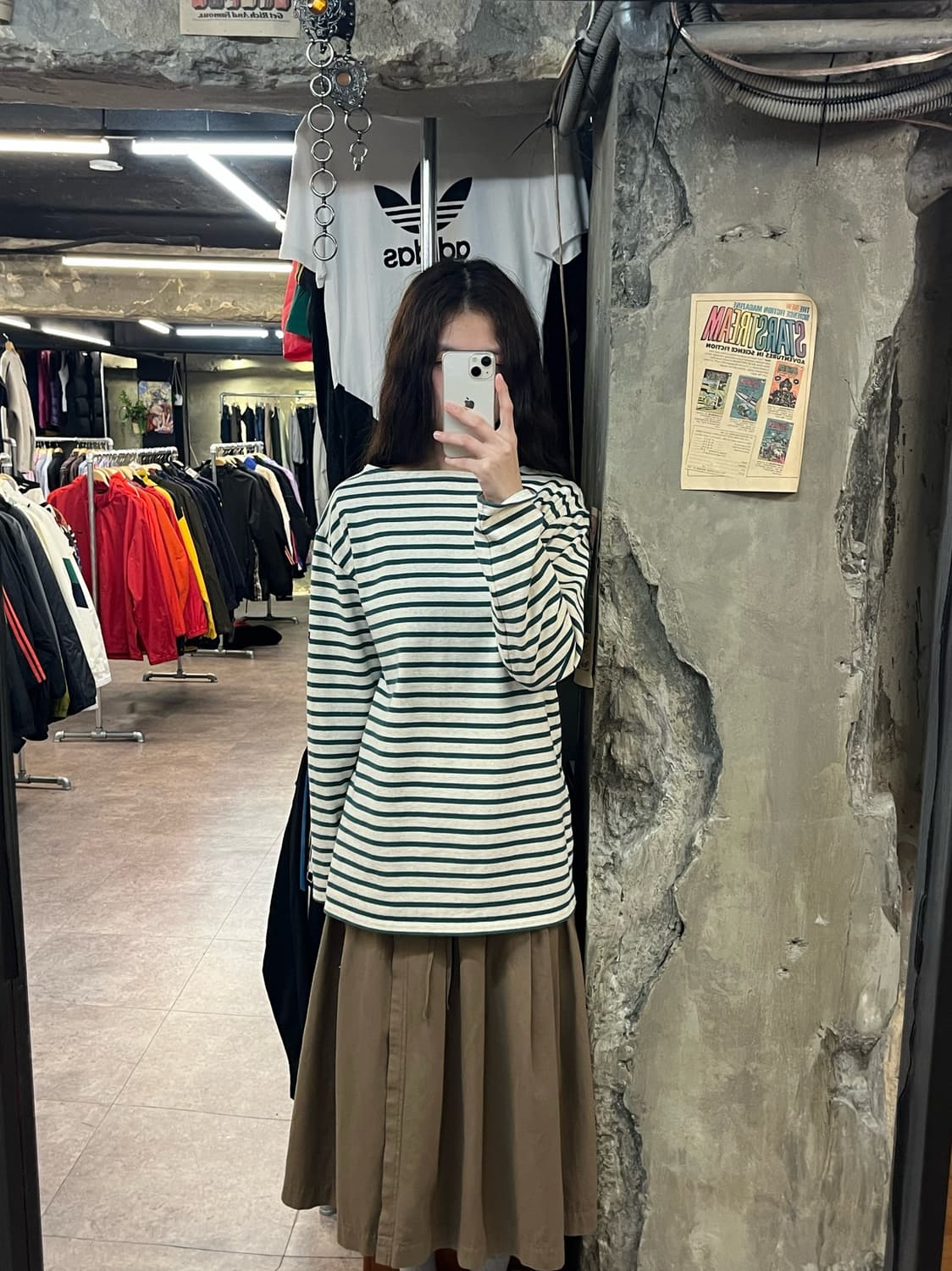 세인트제임스 스트라이프 긴팔티 그린  #csz2046 상품이미지2