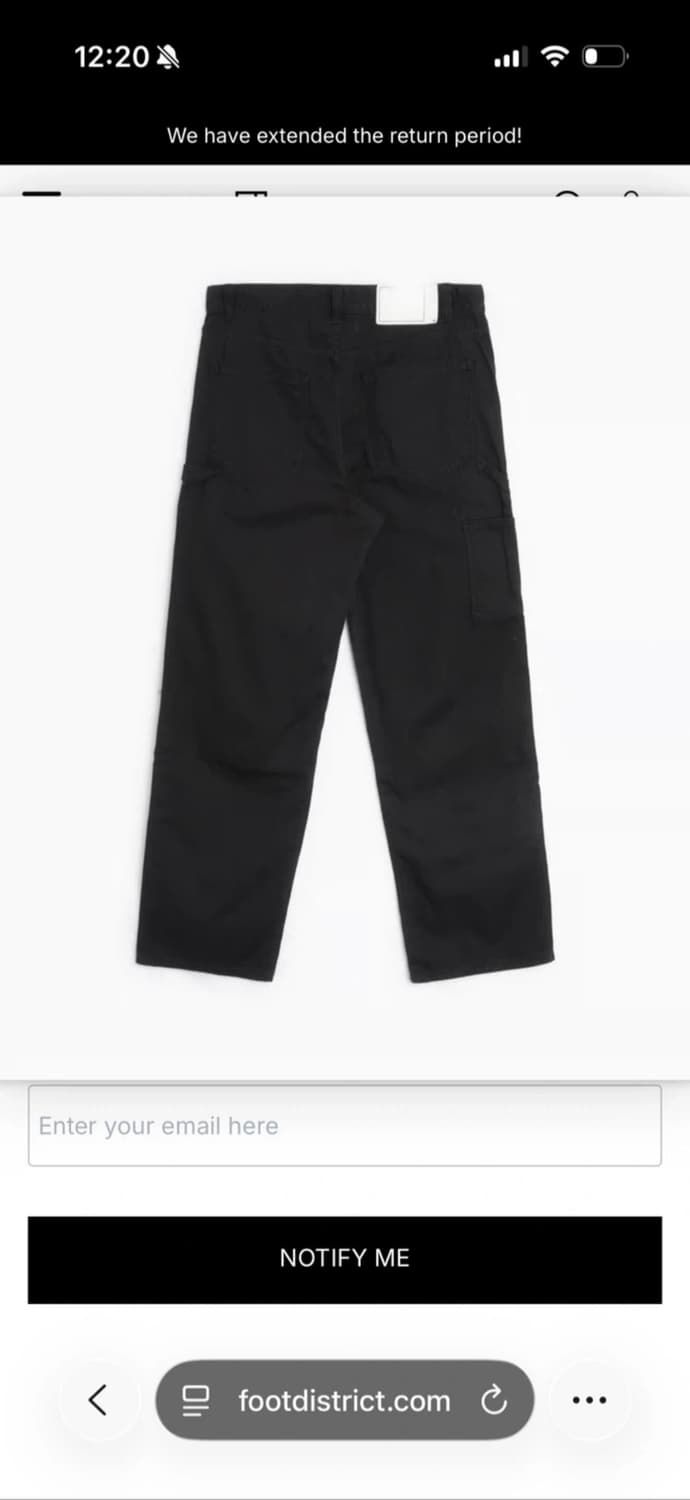 Thisisneverthat 디스이즈네버댓 퍼티그 팬츠 블랙 검정색 바지 상품이미지7