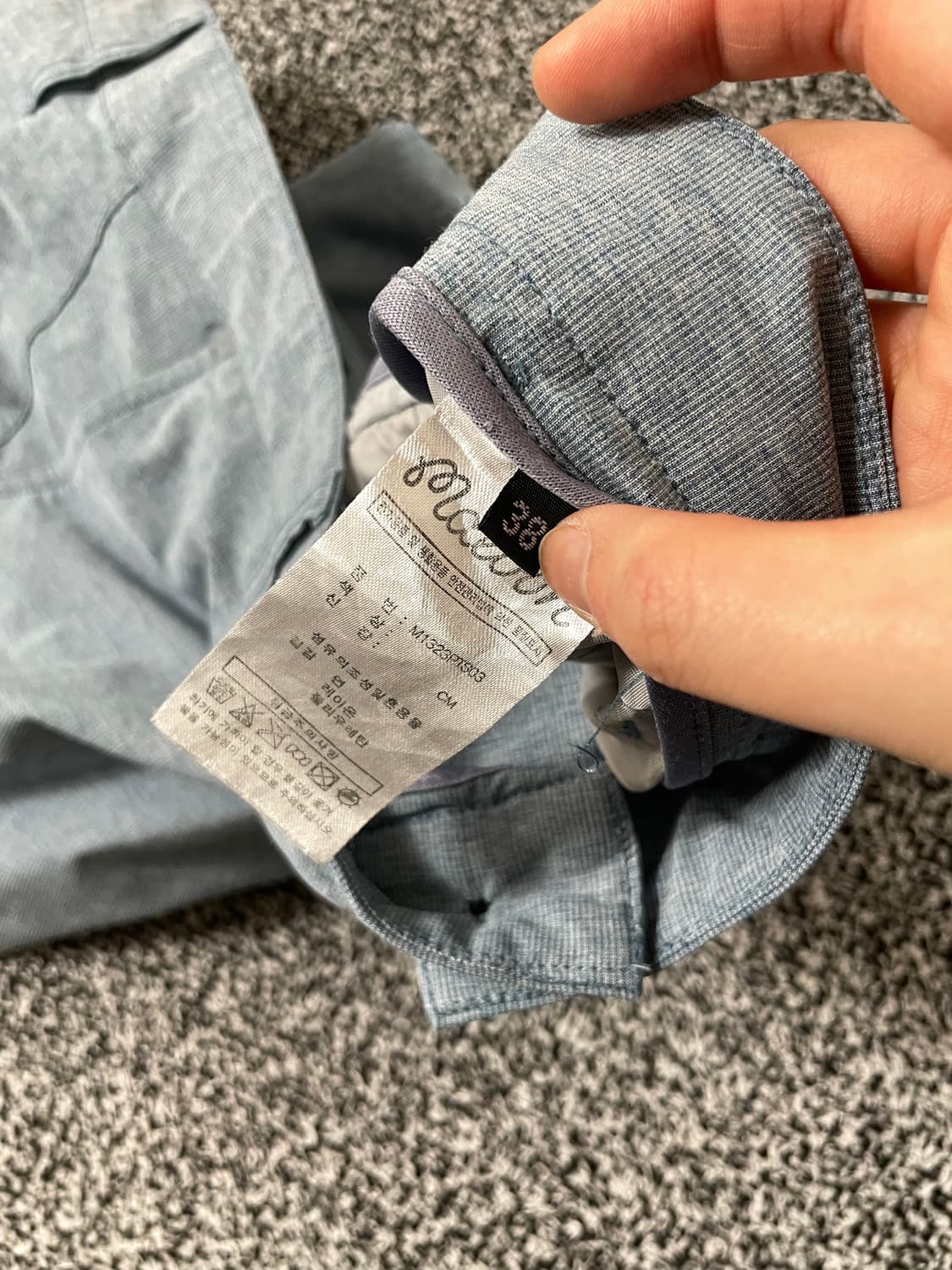 빈티지9. 말본 골프 와펜 포인트 코튼 팬츠 숏팬츠 반바지 블루 상품이미지3