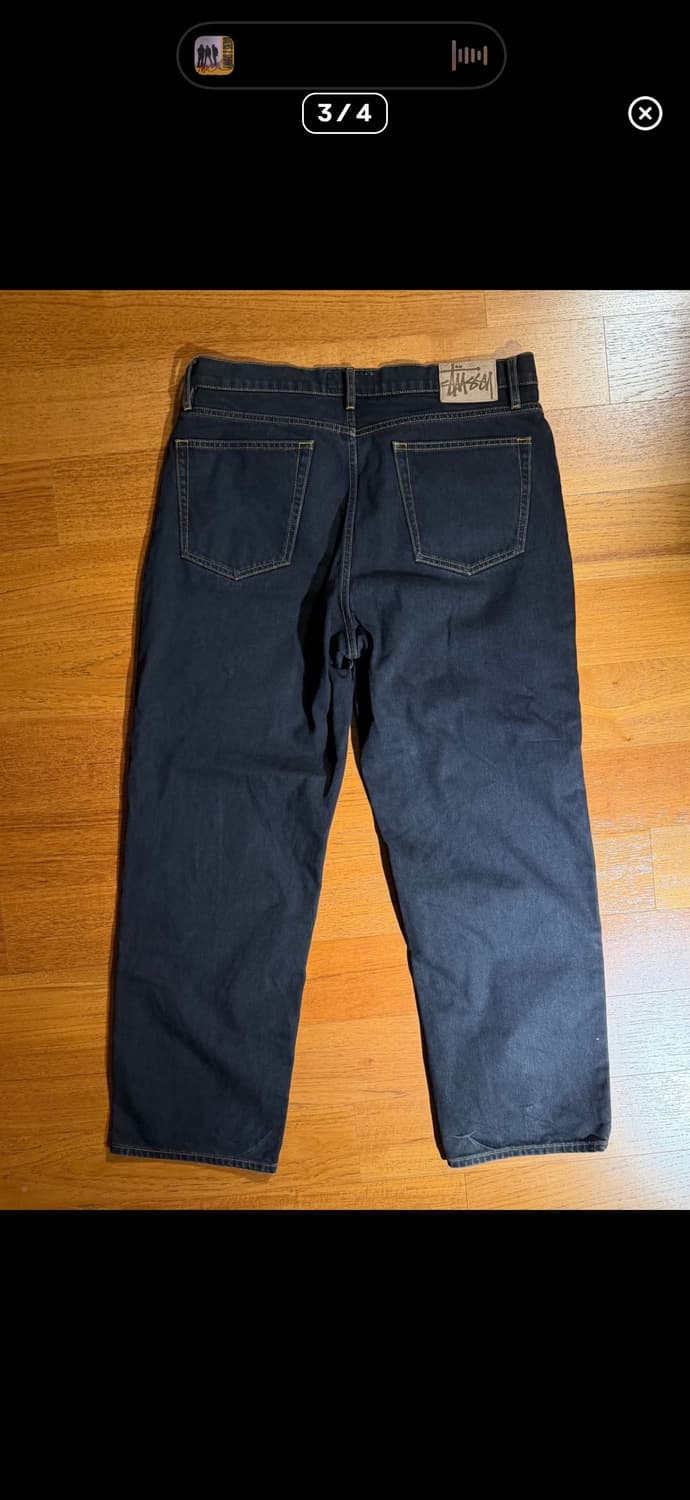 스투시 뉴 클래식 진 (블랙&옐로우 스티치) 상품이미지4