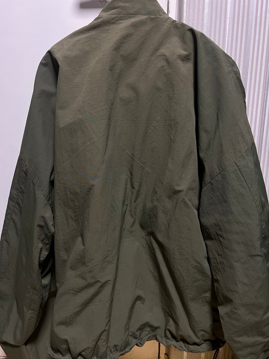 Stu 레터링 윈드브레이커 L 카키 상품이미지4