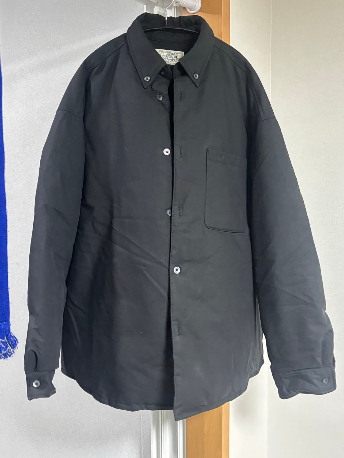 stu 구스 다운 셔츠 블랙  상품이미지2