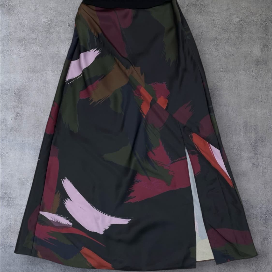 테드베이커 Ted Baker 블랙 골지탑 아트프린트 롱 원피스 0 상품이미지6