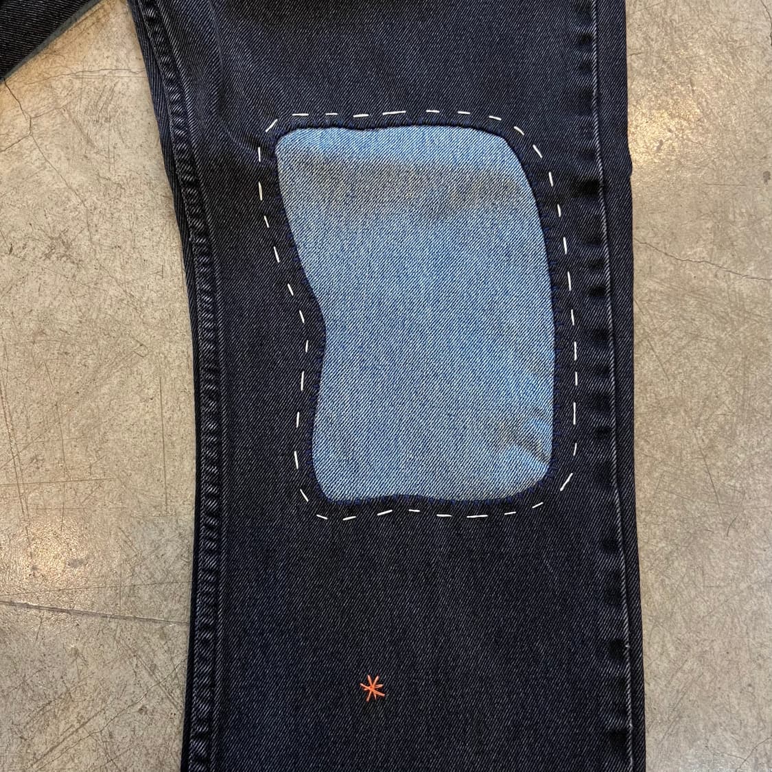 (32)00s 빈티지 리바이스 505 블랙진 핸드워크 상품이미지8