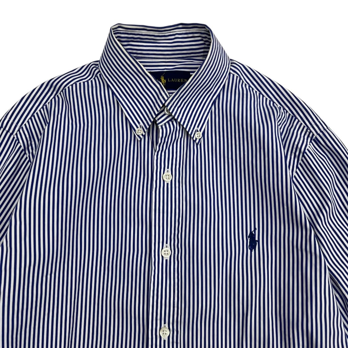 폴로 랄프로렌 네이비포니 블루 스트라이프 셔츠 XS 상품이미지4