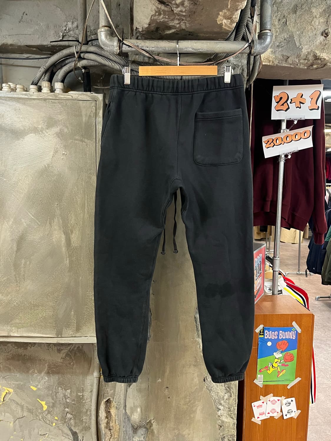 피어오브갓 에센셜 기모 스웻 조거 팬츠 차콜 M #csz3583  상품이미지2