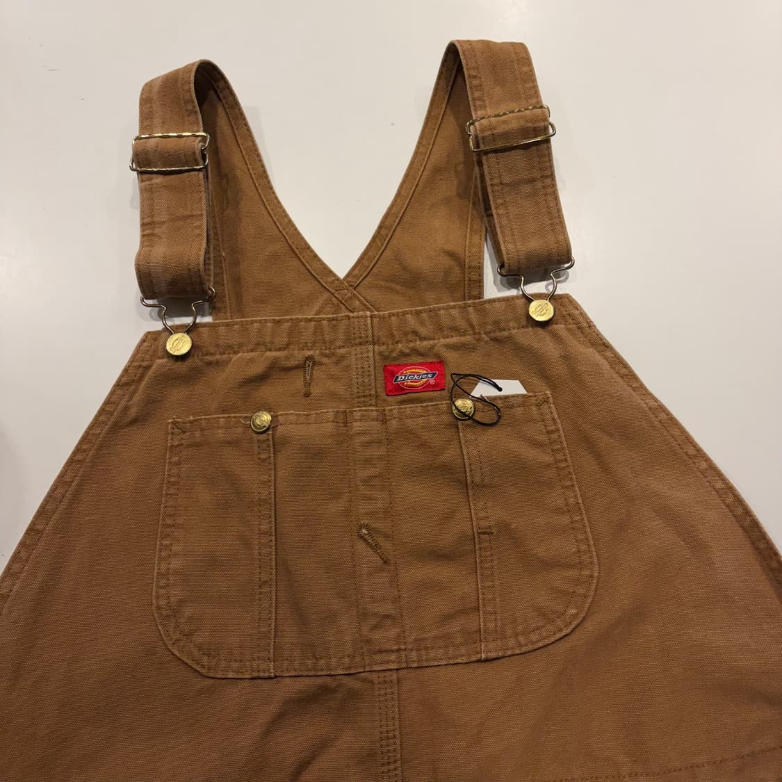 [38x34] 디키즈 브라운 오버롤 멜빵바지 C332 상품이미지3