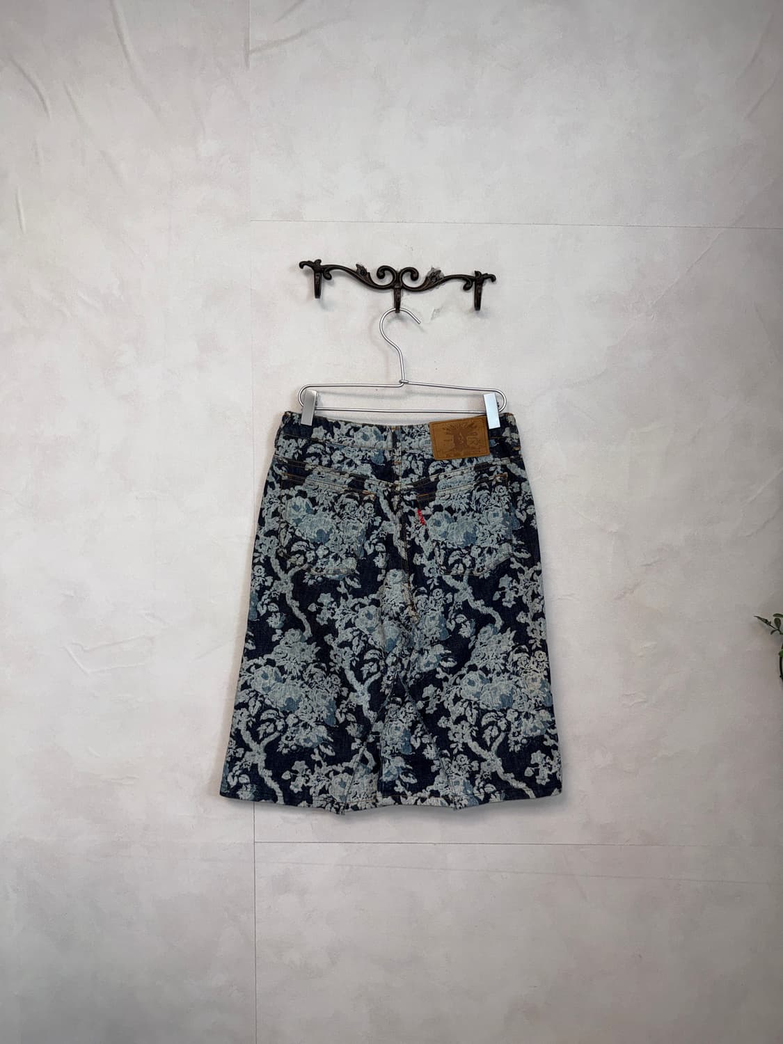 Ozone Community denim oriental flower sk 상품이미지4