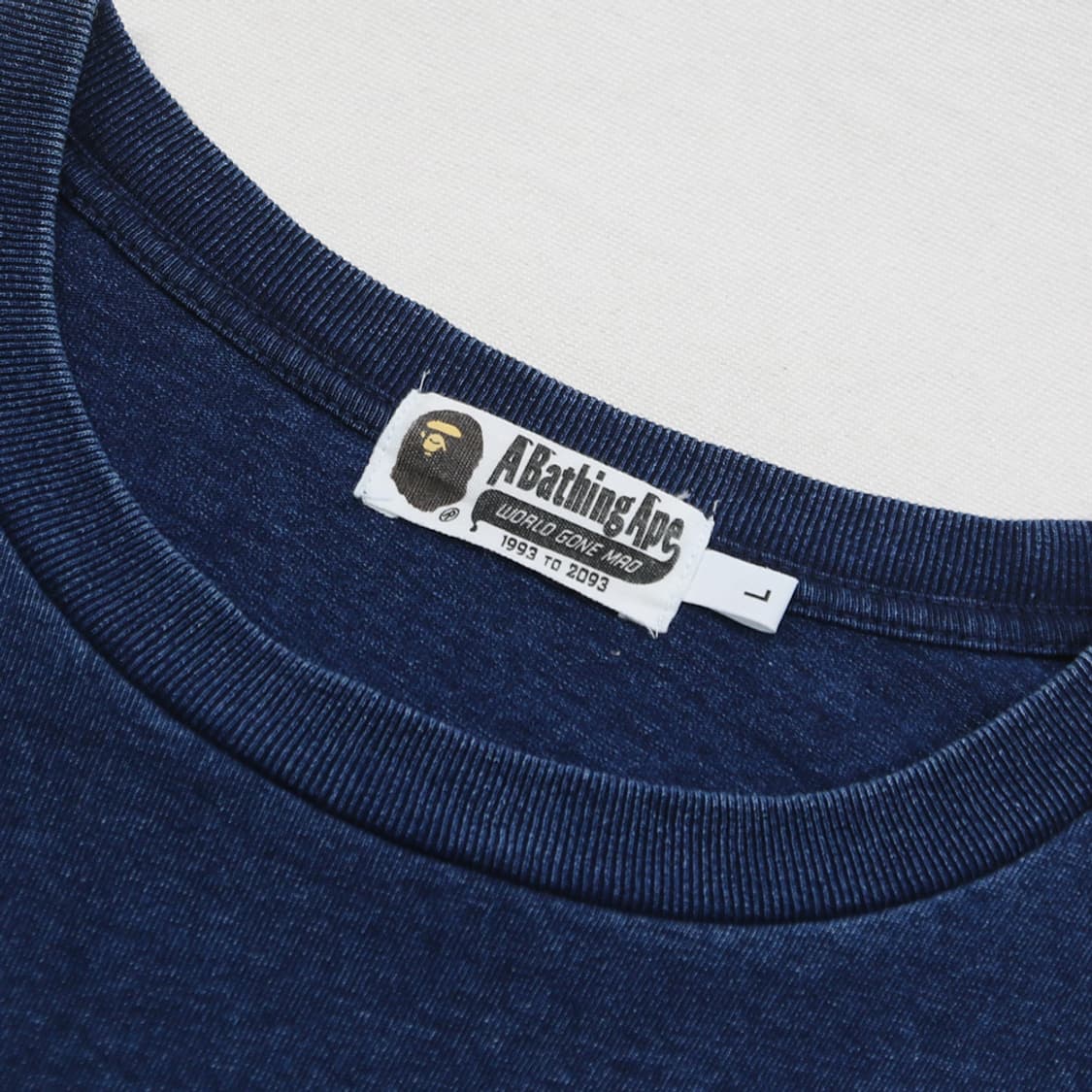 (착용컷) 베이프 A Bathing Ape 인디고 포켓 반팔 티셔츠 L 상품이미지6