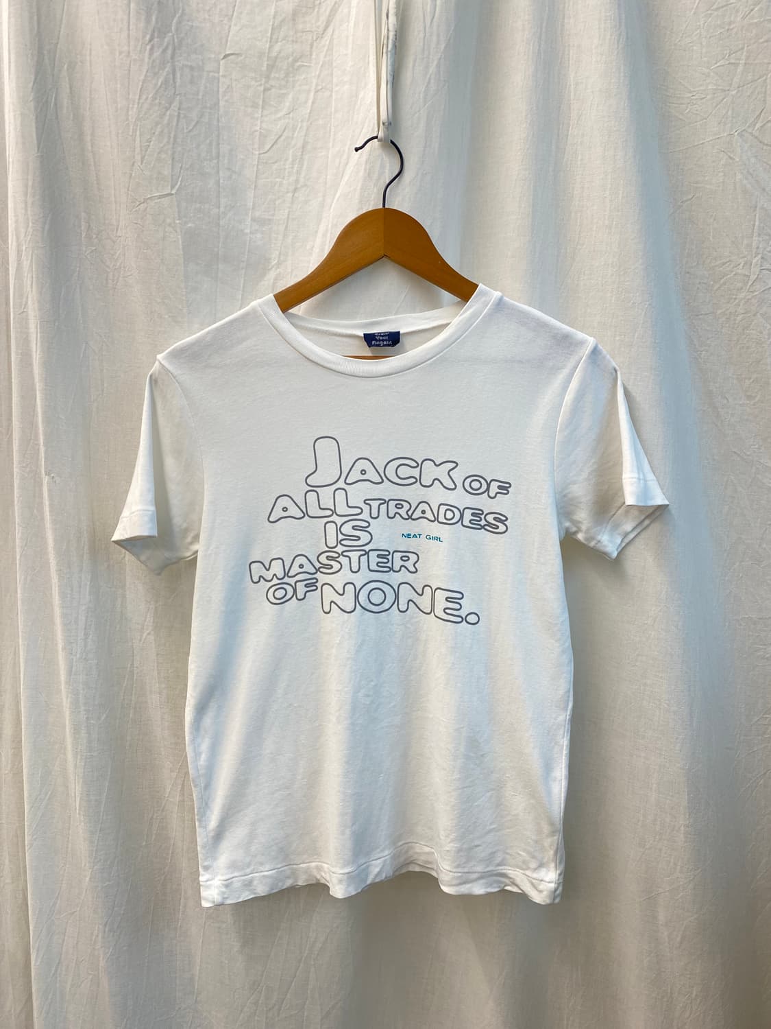 화이트 레터링 반팔티셔츠(M) 상품이미지1