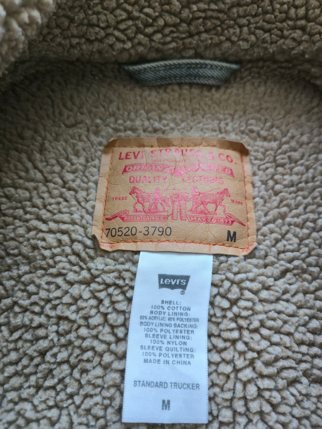 리바이스 쉐르파 데님 트러커 자켓 청자켓M 상품이미지4
