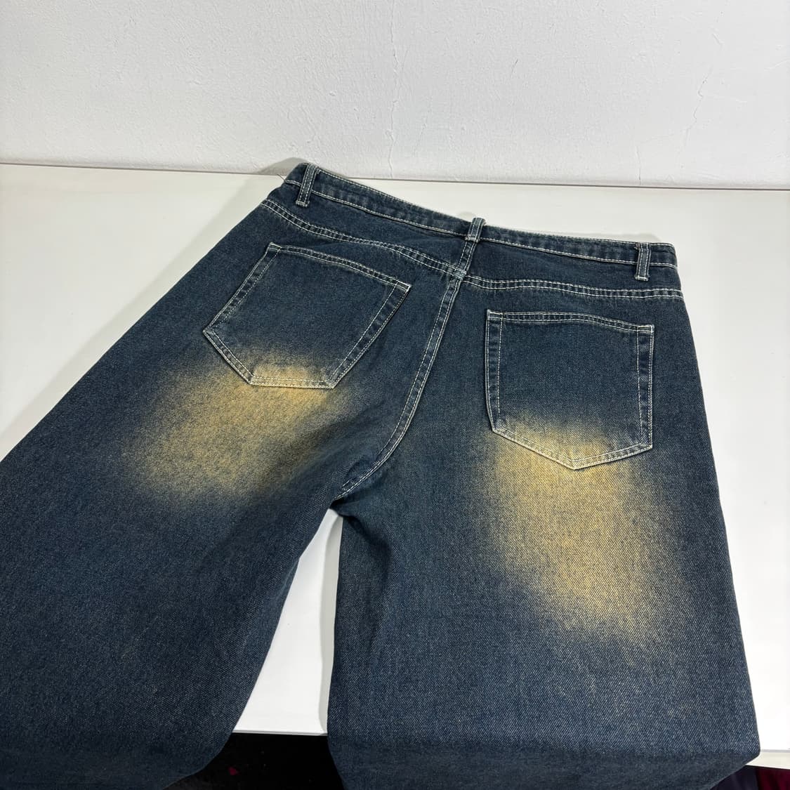 XL 트릴리온 데저트워싱 와이드핏 데님팬츠 상품이미지3