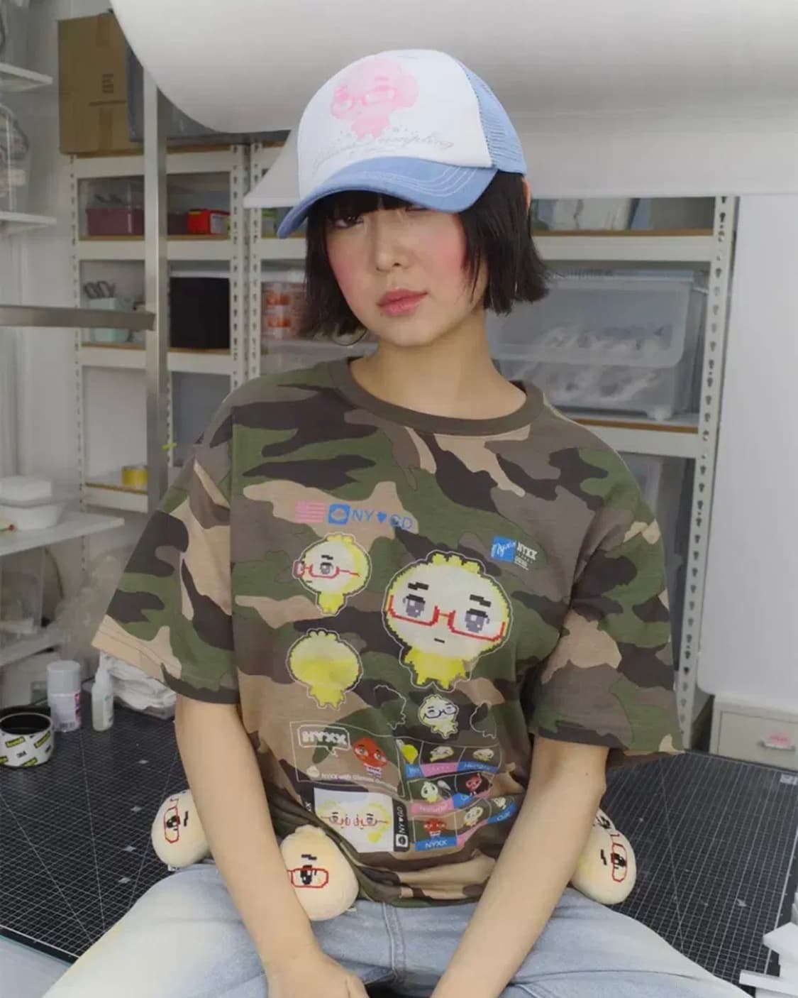 NYXX 엔와이엑스엑스 NYGD STICKER TEE CAMO 상품이미지2