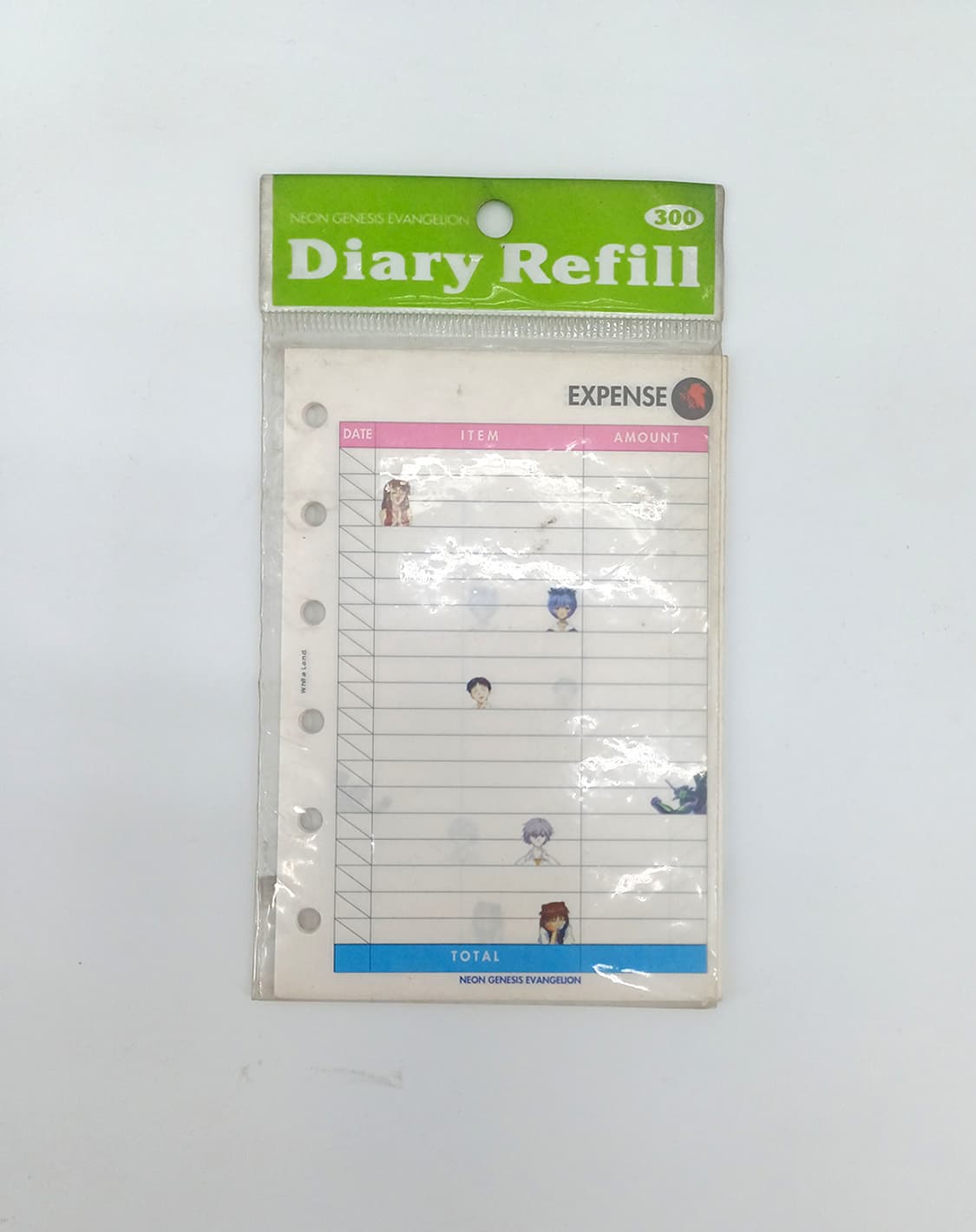 레트로 빈티지 고전문구 6공 다이어리 속지 에반게리온 아스카 레이 상품이미지1