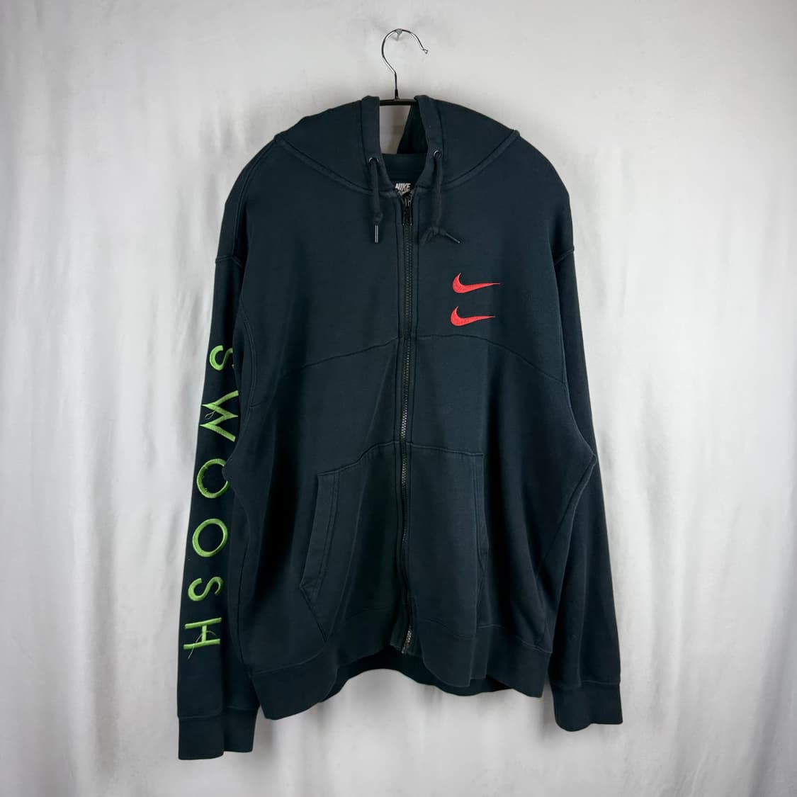 (무료배송)2XL) 나이키 더블스우시 후드집업 블랙 상품이미지2