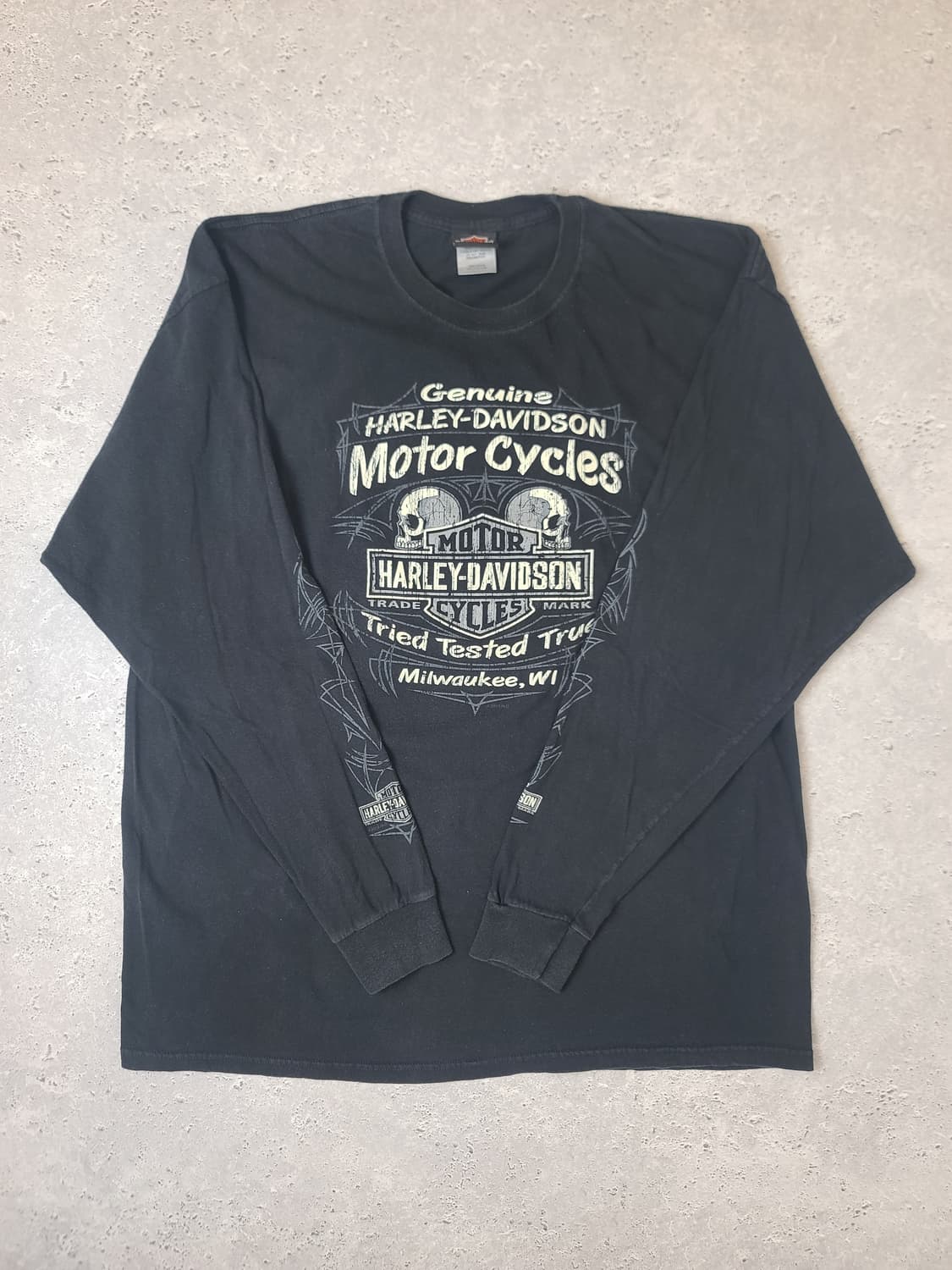 할리 데이비슨 스컬 롱슬리브 상품이미지1