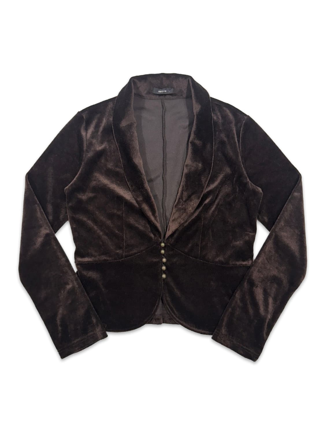 빈티지 Comme Ca Ism 브라운 벨벳 자켓 상품이미지1
