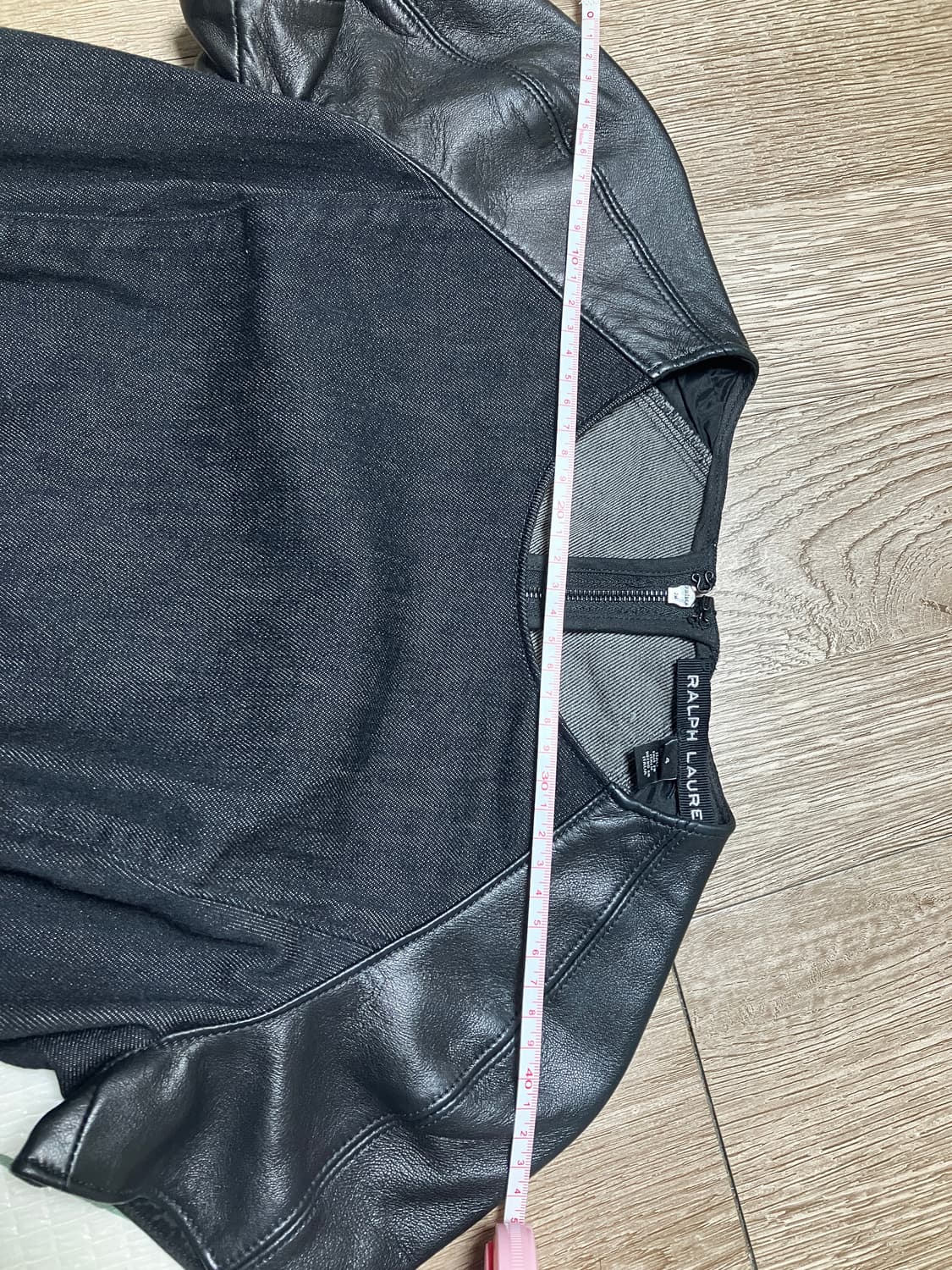 랄프로렌 레더 반캡 데님 미디 원피스 s 상품이미지7