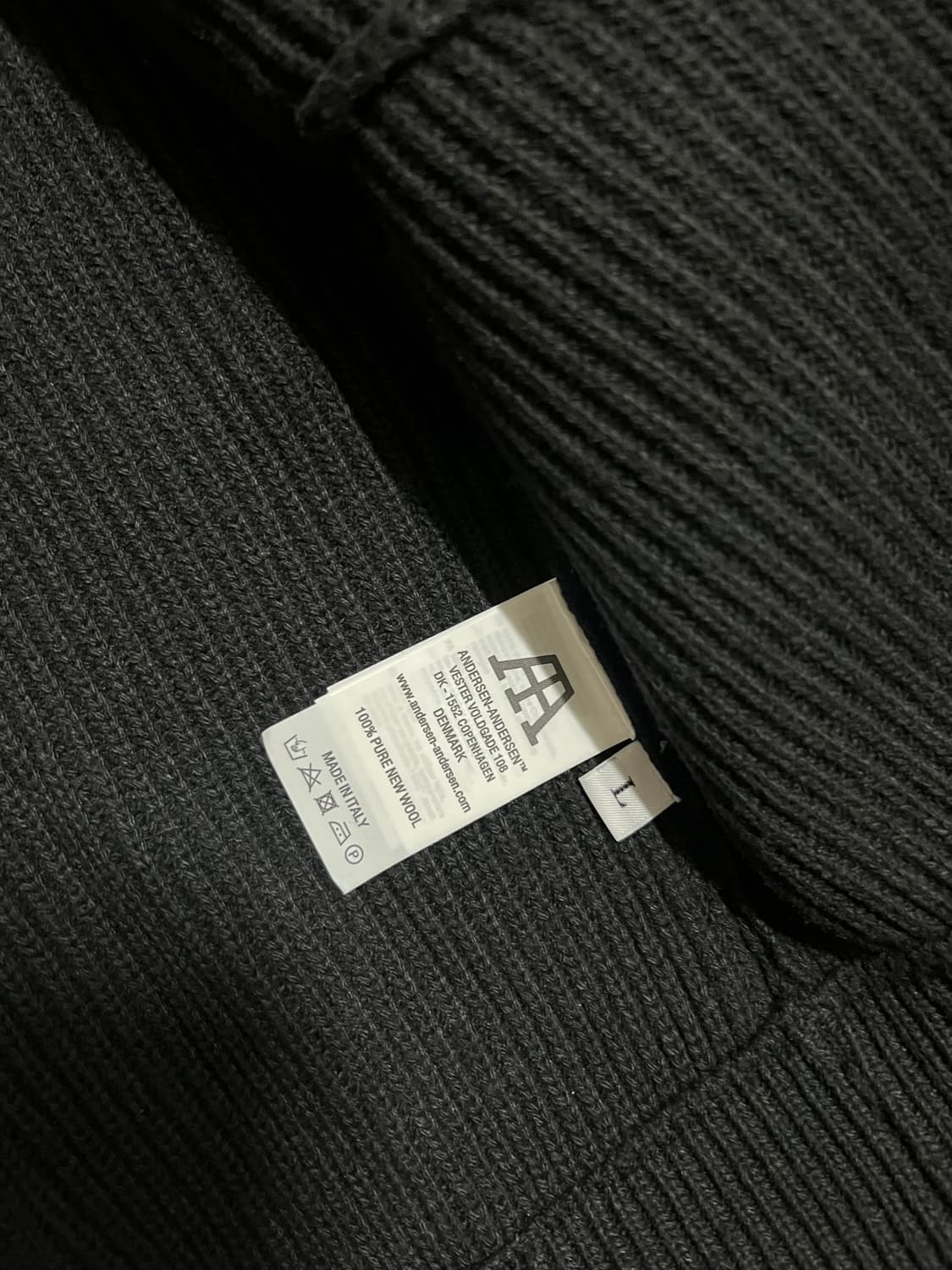 안데르센안데르센 스키퍼 블랙 가디건 L 상품이미지3