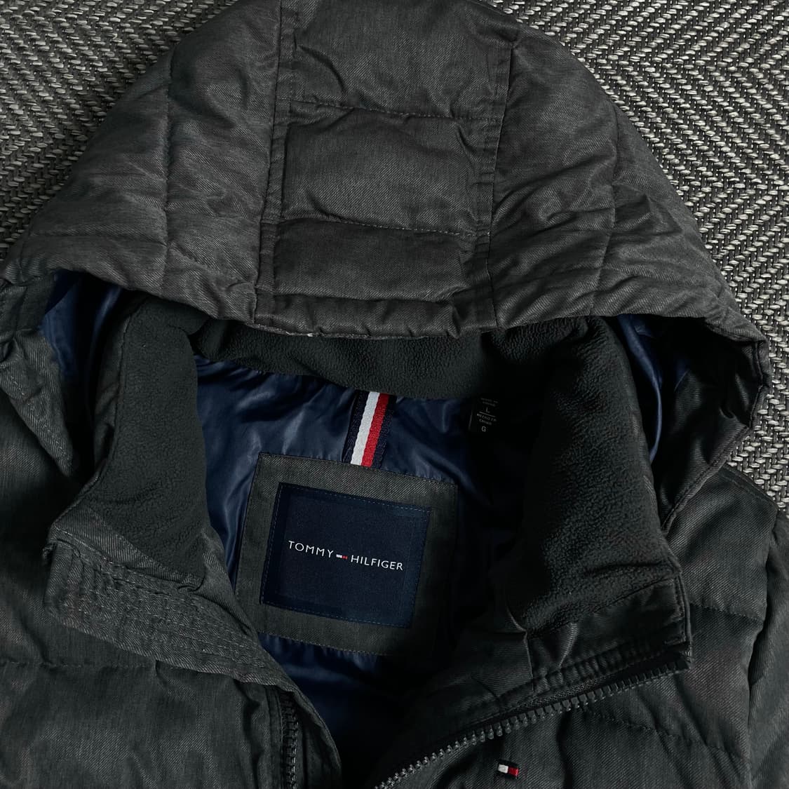 타미힐피거 박시핏 후드 점퍼 그레이 y 3984 상품이미지5