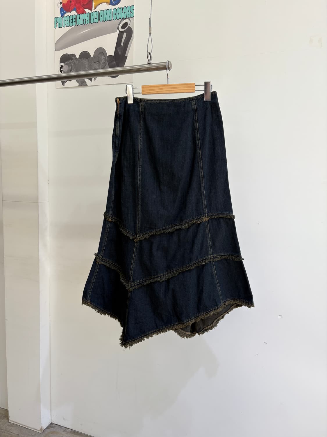 ATTENTION MESSAGE 데님스커트 상품이미지1