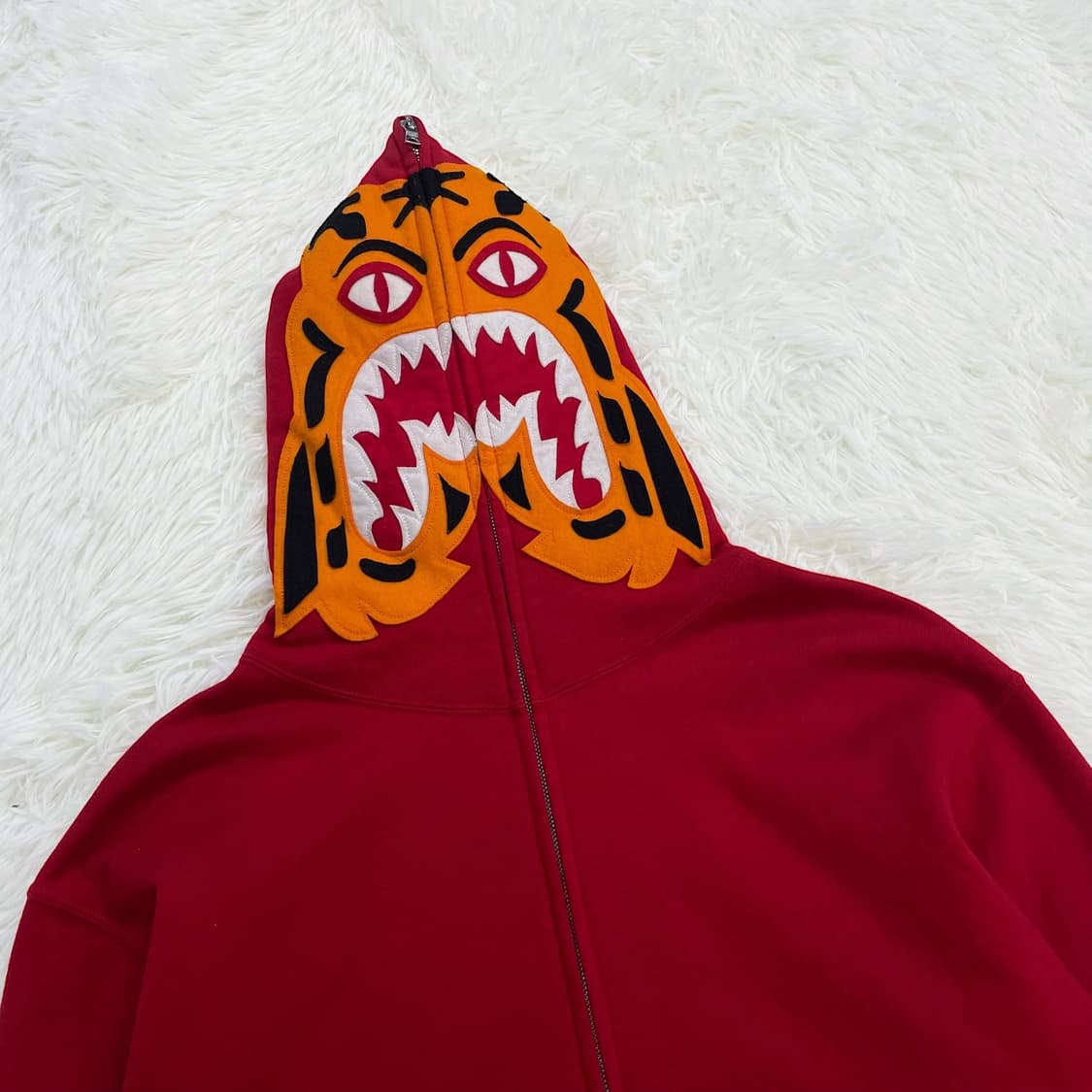 베이프 Bape 타이거 풀 후드집업 레드 상품이미지3