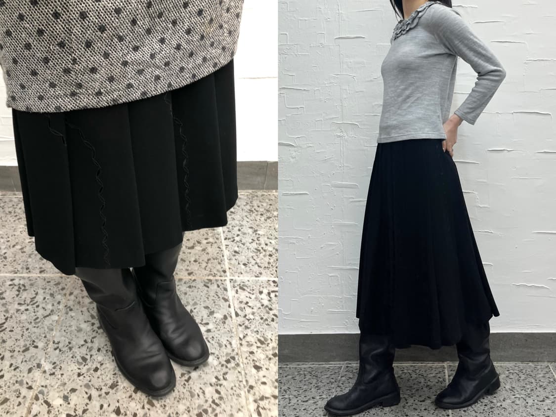 rope stitch midi skirt 상품이미지1