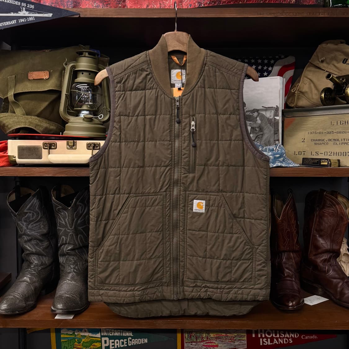 carhartt 칼하트 퀼팅 베스트 퀄팅 워크 웨어 자켓 상품이미지1