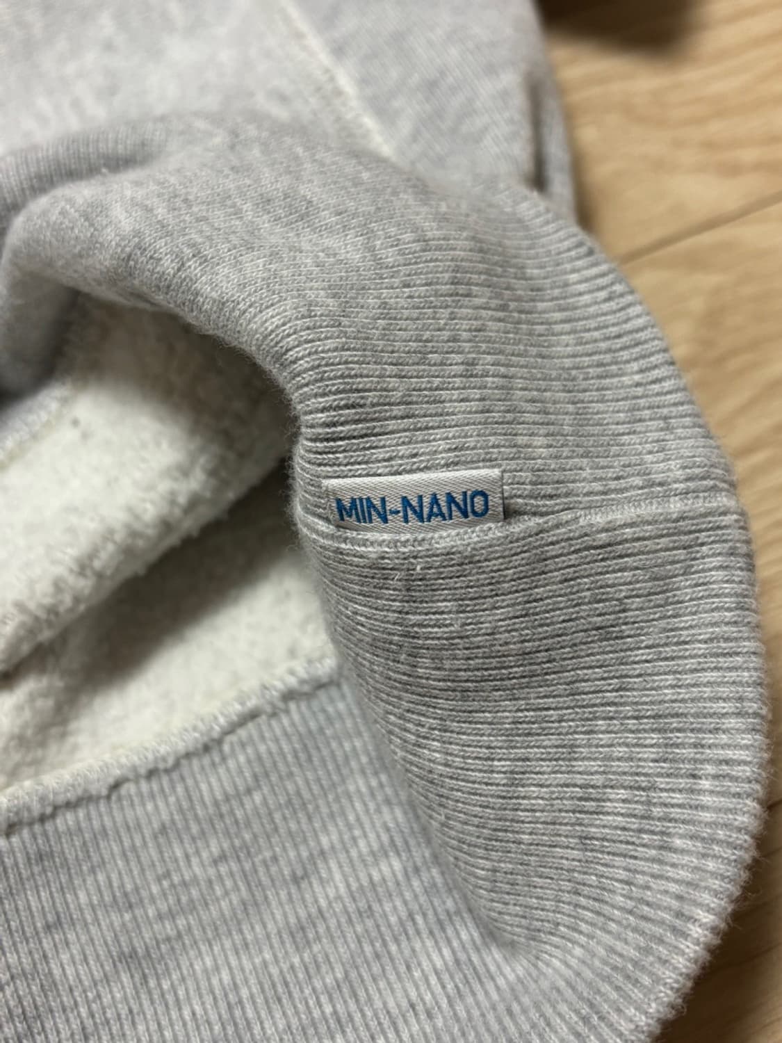 빔즈 x 민나노 x 챔피온 24aw 스웻셔츠 그레이 XL 상품이미지3