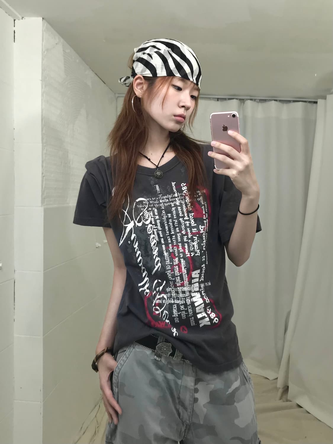 에어워크 펑크 프린팅 반팔 티셔츠 상품이미지1