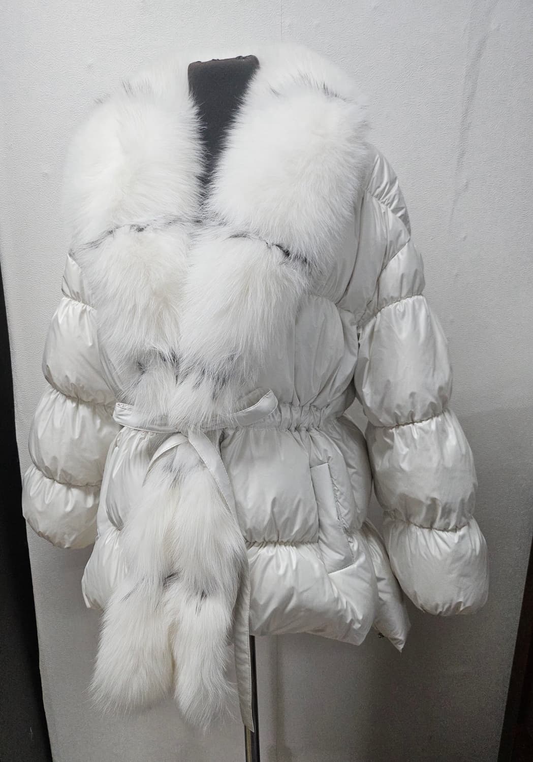 빅 퍼 글루시 구스 벨티드 다운 점퍼패딩 S ㅡL 상품이미지2