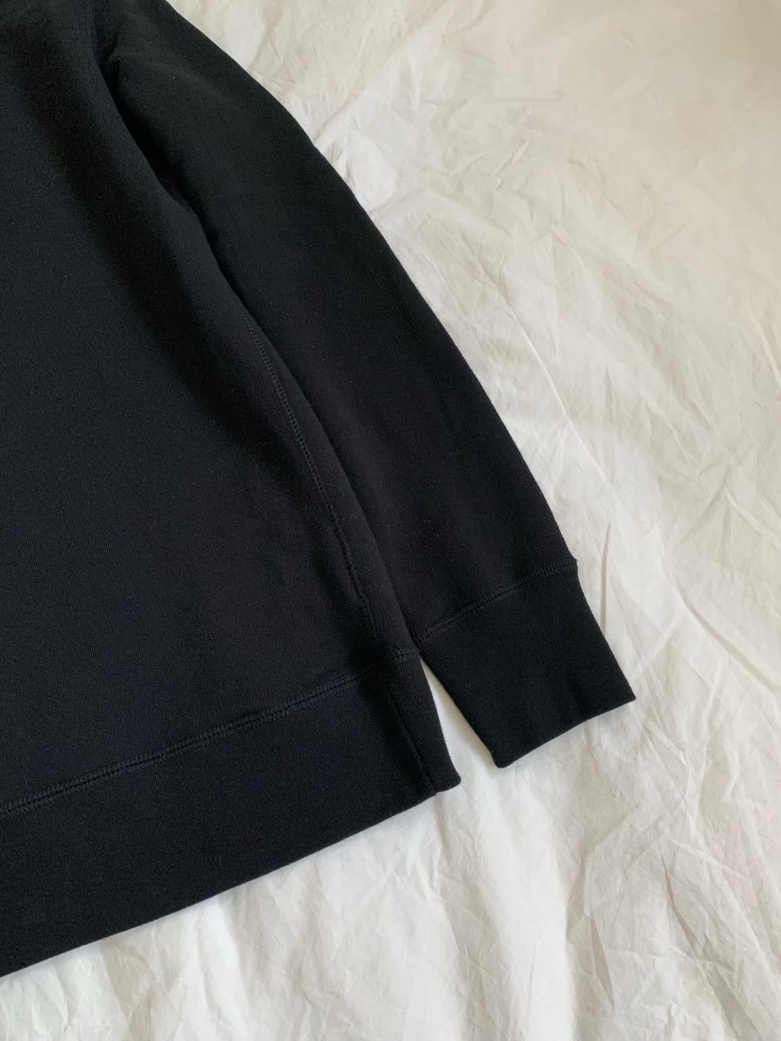 베이직 블랙 맨투맨 상품이미지3