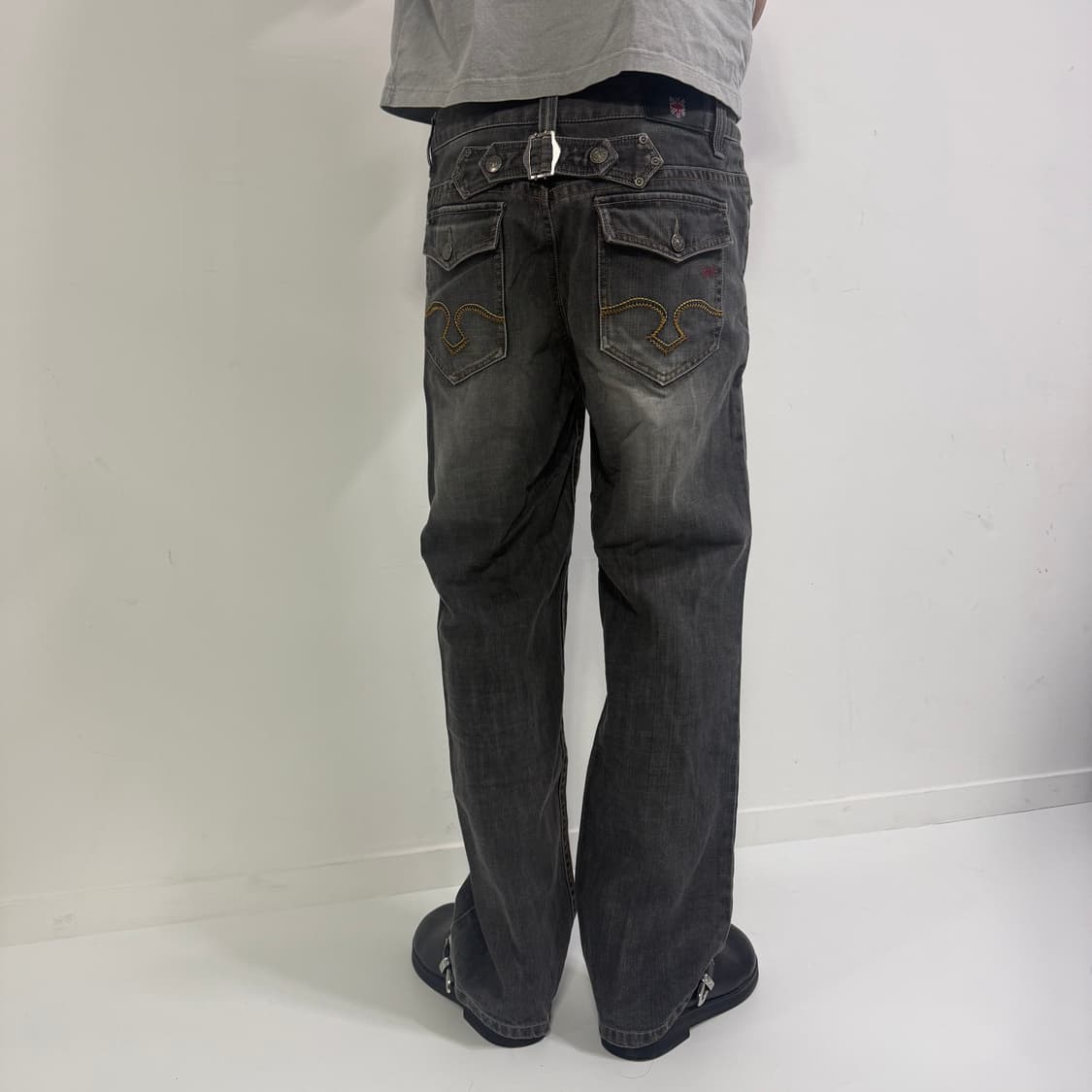 빈티지 신치백 데님팬츠 상품이미지4