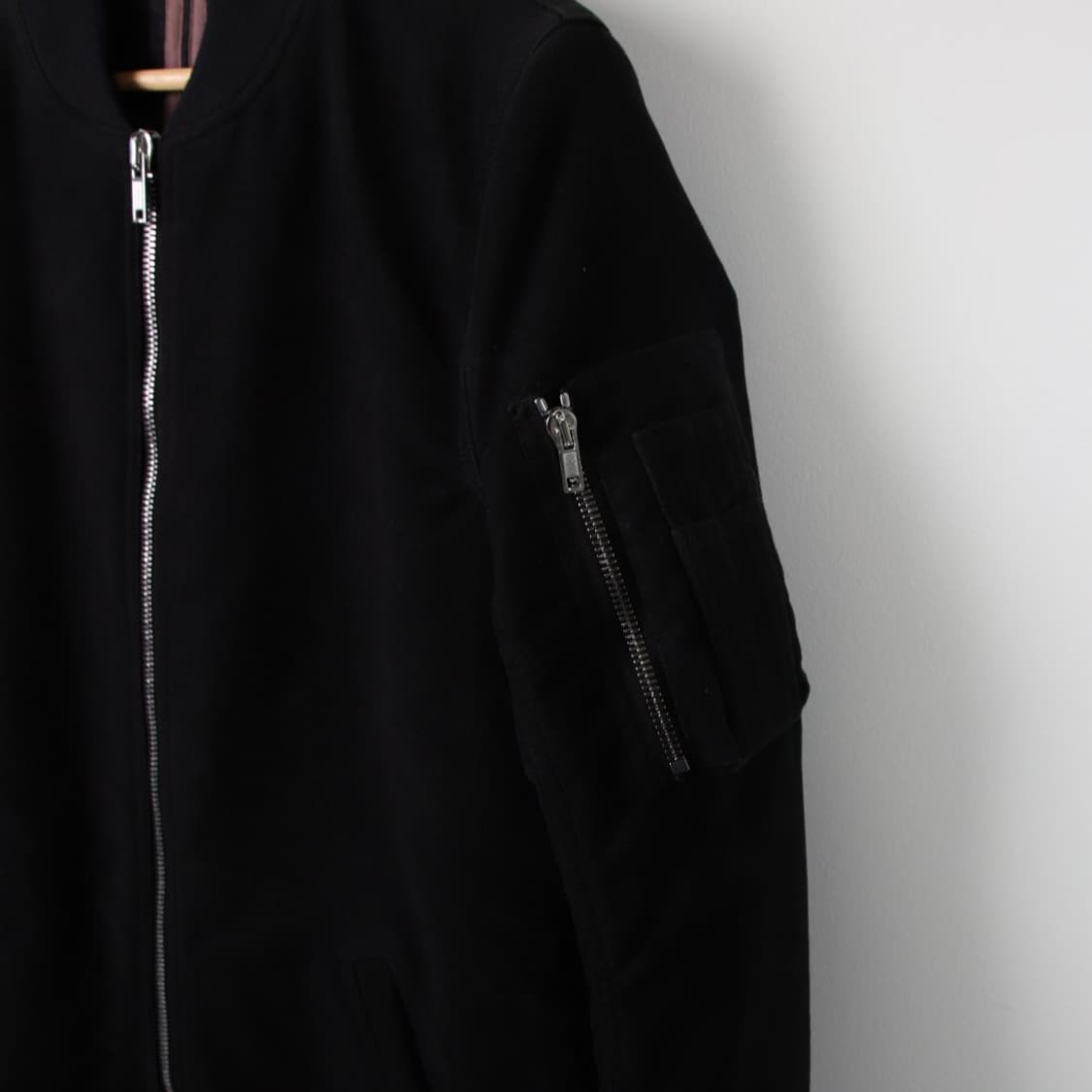 XS / Rick Owens 릭오웬스 몰스킨 롱 MA-1 항공 자켓 상품이미지5