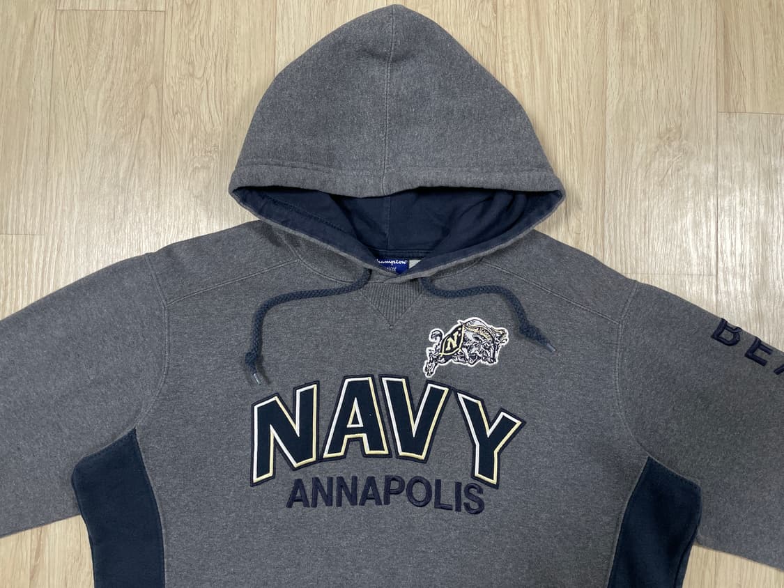 100~105) 챔피온 미군 미해군 빅로고 후드티 상품이미지1