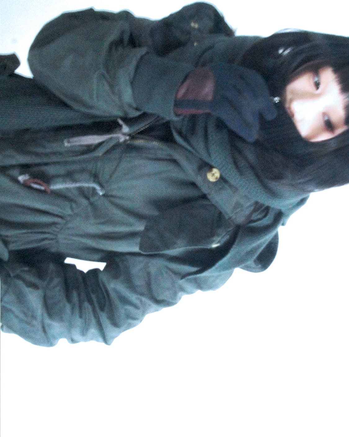 Elle grey punching knit scarf muffler  상품이미지4