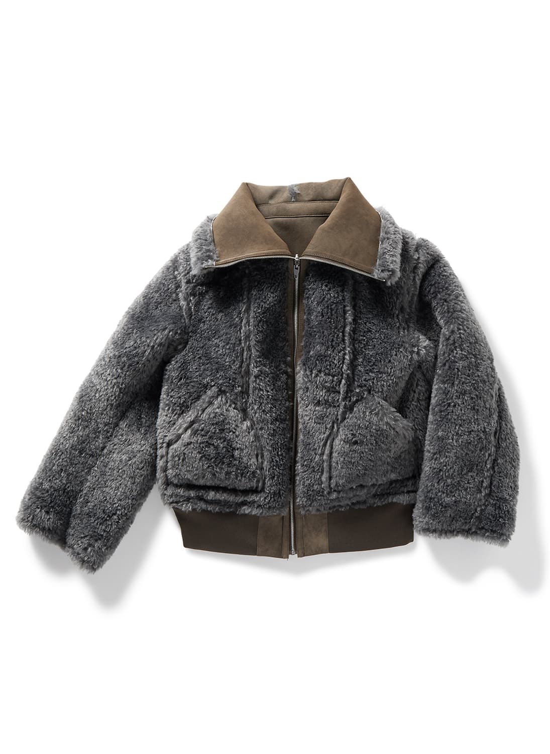 [F]퍼버즈 25fw Bulky Neck 리버시블 자켓 상품이미지6
