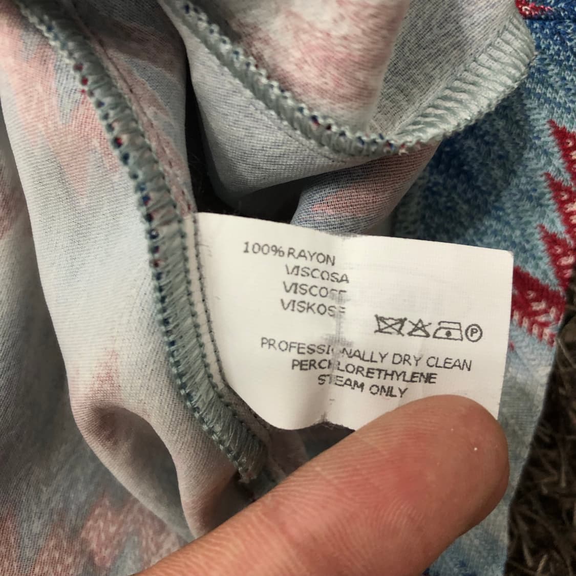 S 미쏘니 슬리브리스 민소매 패턴 원피스 상품이미지5