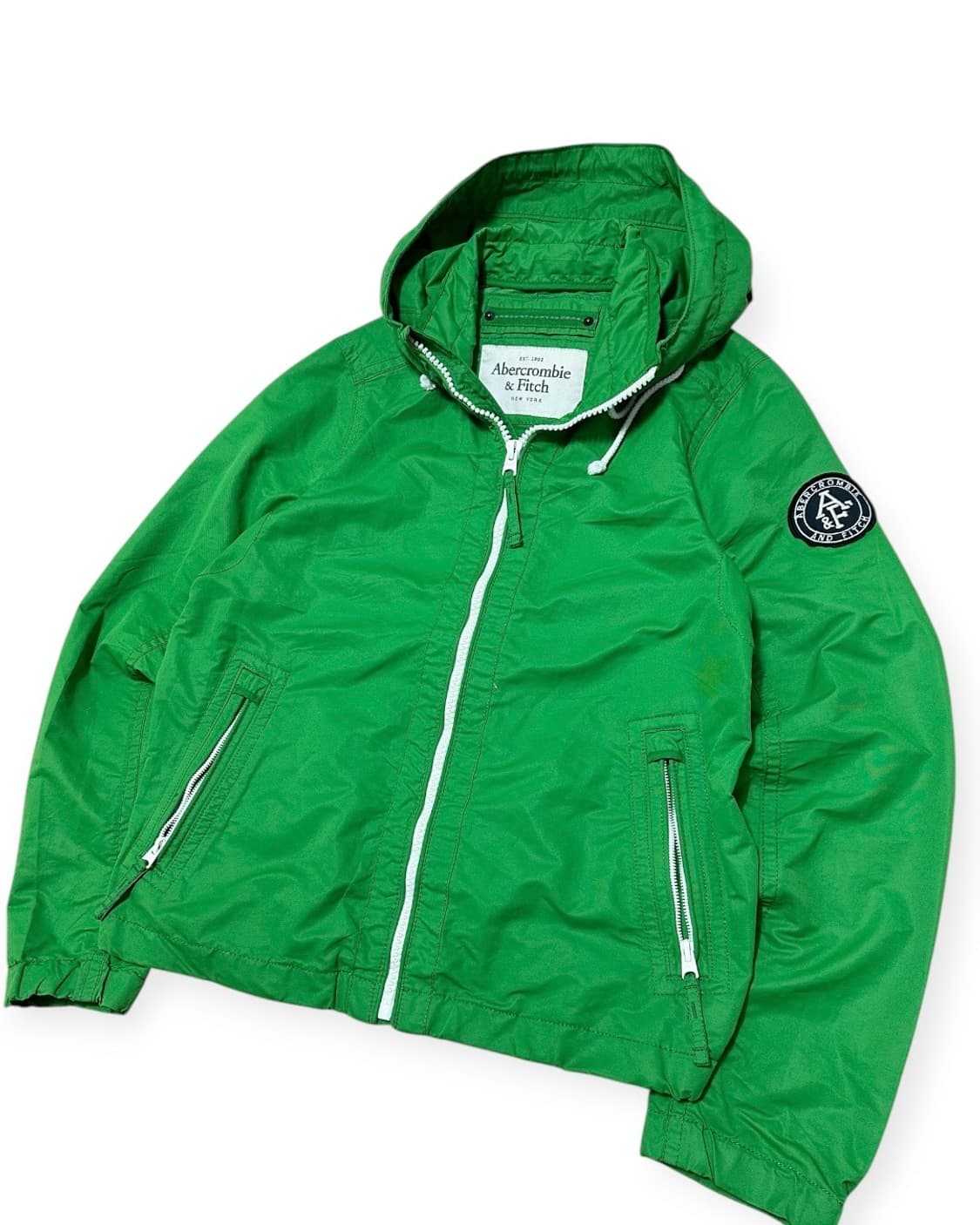 아베크롬비 그린 바람막이 후드 자켓 상품이미지3