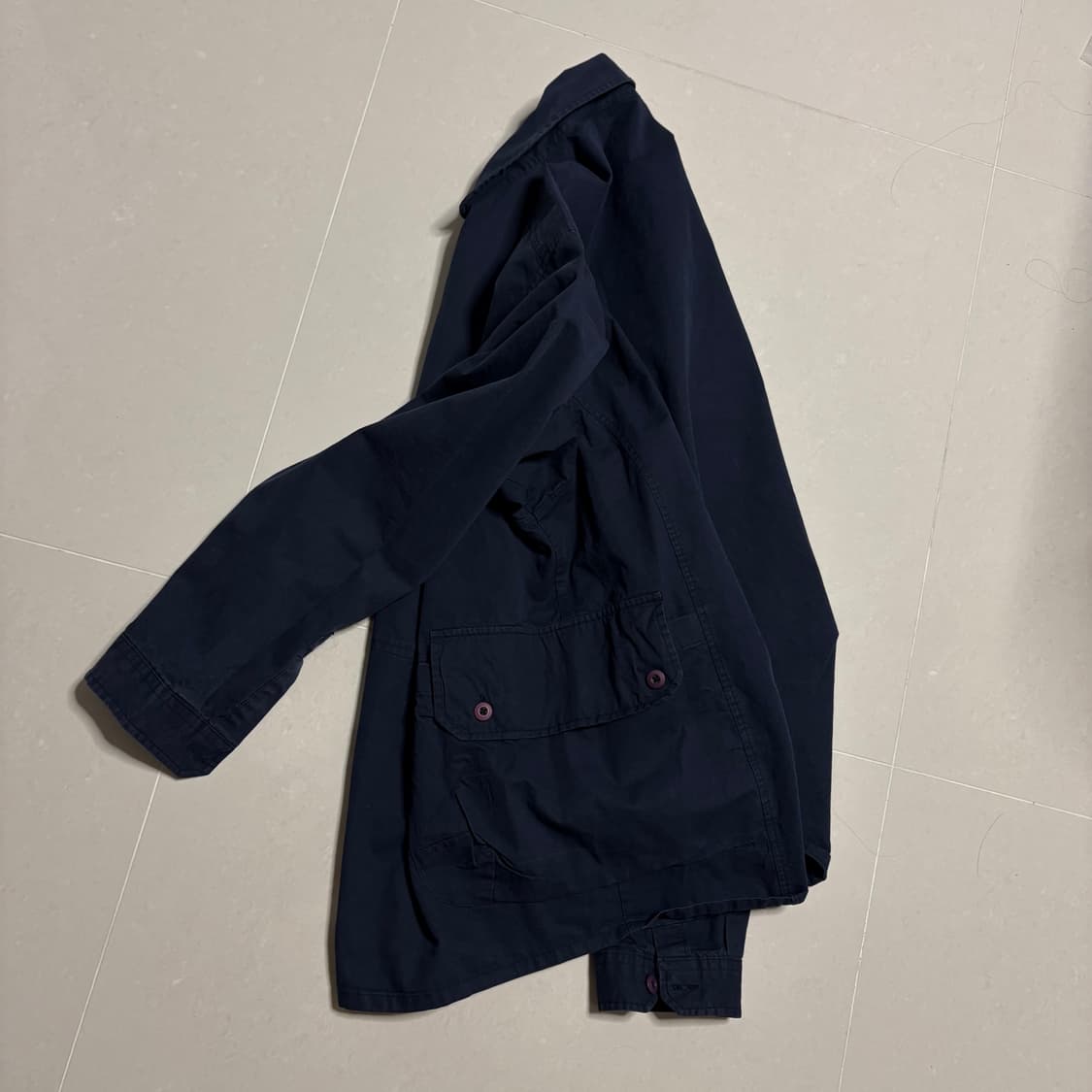 정품 어반스터프 네이비 셔켓 사이드 포켓 오버핏 셔츠 자켓 상품이미지4