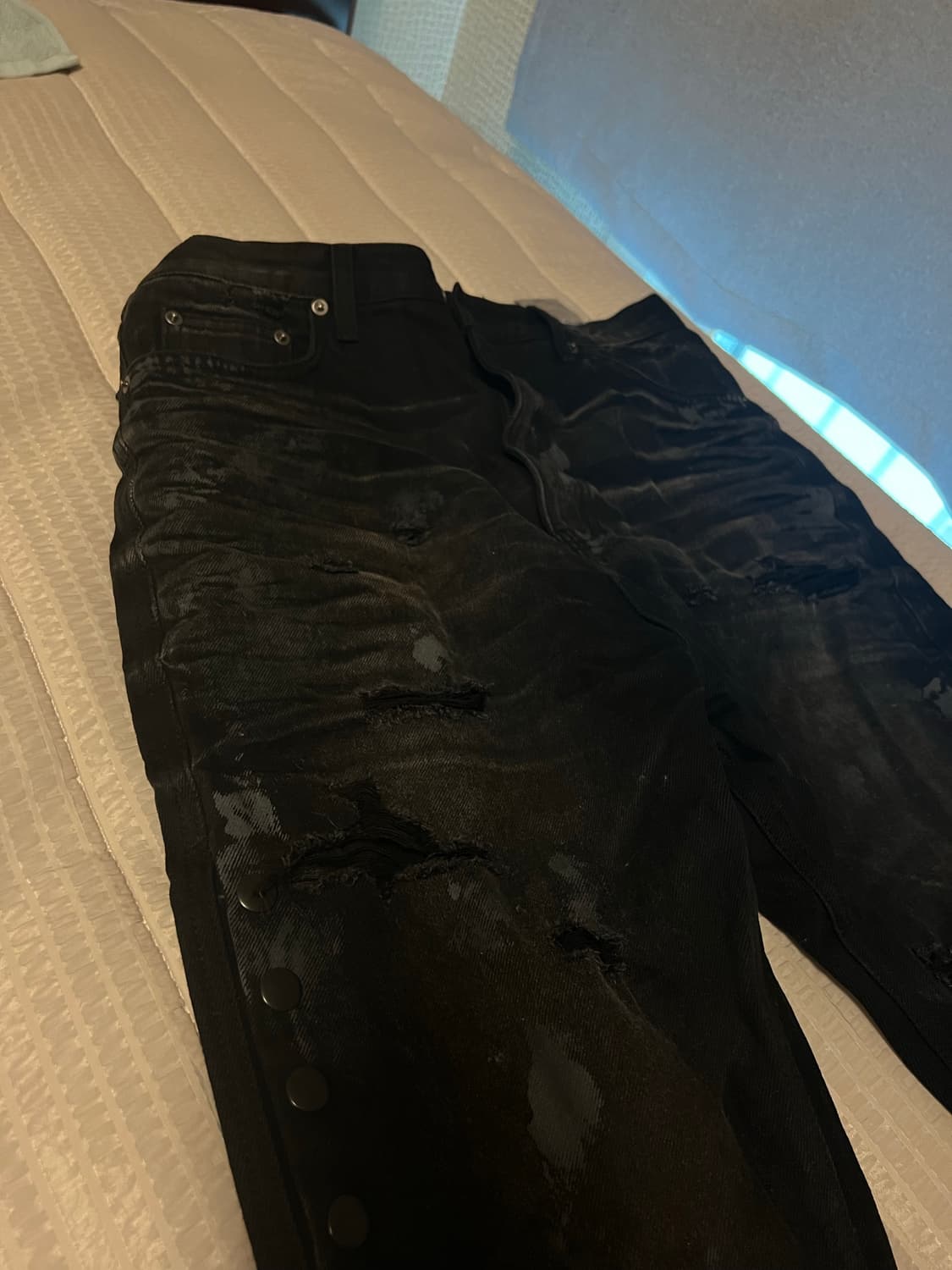 언더마이카 / 머드 디스트로이드 플레어진 블랙 / 0사이즈 상품이미지4