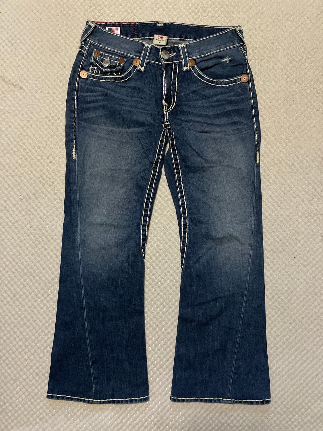 트루 릴리젼 플레어 핏 JOEY SUPER T 스티치 부츠컷 데님 팬츠 상품이미지1